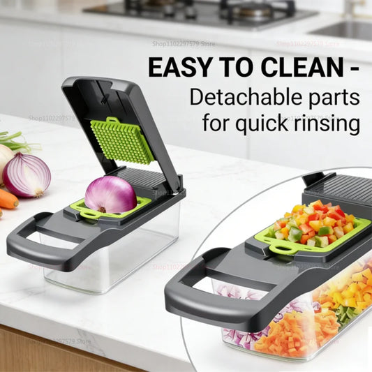 14/16 Pcs Vegetable Chopper Set Food Processor