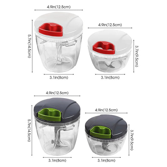 600/1000ml Manual Food Chopper